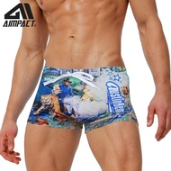 Men's Swimsuits Swimming Trunks Hot Mens Swim Beach Shorts Swim Suits Hot springs Sports Quick-Drying AIMPACT
