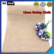 WEFILM Burlap Cloth Linen 100% Jute Hessian Burlap Cloth Food Photography Backdrops Props Shoot Back