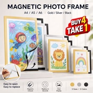 5PCS Magnetic Picture Frame Multi-size A4/A5/A6 Home Wall Ornament