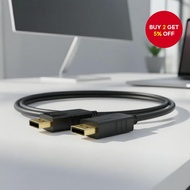 1.8M DisplayPort Cable Compatible with 4K TV, PC, Laptop, Monitor, HD Video, Audio  1.8M Kabel Displ