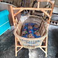 Rattan baby bed baby swing