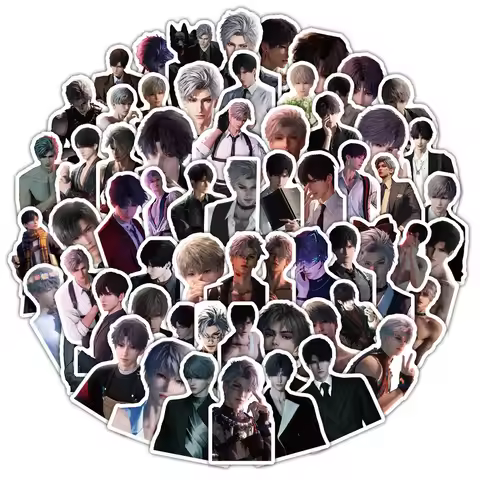 10/63Pcs Game Love and Deepspace Stickers Xavier Zayne Rafayel Sylus Notebook Phone Case Guitar Deco