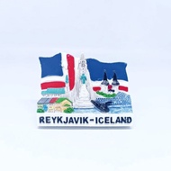 Fridge Magnet Fridge Magnet Souvenir Country ReykJavik Islandia Iceland Resin 194