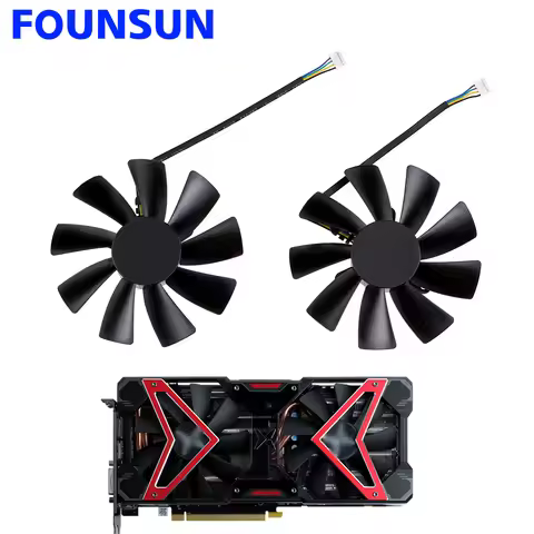 New 100MM 4PIN Cooling Fan GAA8S2U 0.46A 12V RX590 GPU FAN For DATALAND RX 580 RX 590 GME 8G Graphic