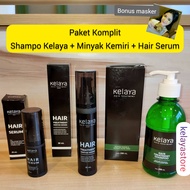 [BISA COD] PAKET Komplit 1 Botol Shampo Kelaya + 1 Botol Minyak Kemiri Kelaya + 1 Botol Serum Kelaya