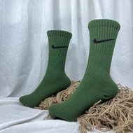 HIJAU Army Green Nike Long Socks