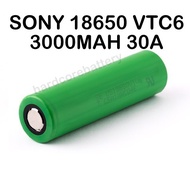 Original SONY BATTERY 18650 VTC6A 3000Mah 35a Ready Stock VTC4 VTC6 VTC6A VC7 vtc5 VTC5A 3.7v 4.2V r