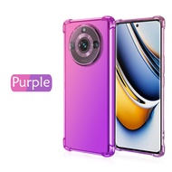Carristo Realme 11 Pro Plus 11 Pro Realme C67 4G Rainbow Aurora Anti-Shock Case Cover Back TPU Silic