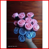 ☸ ☍ ROSE PASTILLAS-Edible Flower Edible Roses- (Single Stem Ordinary) VALENTINE'S/MOTHER'S/TRACHER'