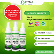 [Buy 5 Free 1] Hand Sanitizer Alcohol 75% (50ml/100ml/1 Liter) Alcohol Sanitizer Antibacterial  Liquid Sanitizer Pembasmi Kuman