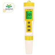 Chlorine Meter CL2/H2/Temperature Meter Water Quality Tester for Pools Drinking Water Aquarium Aquac