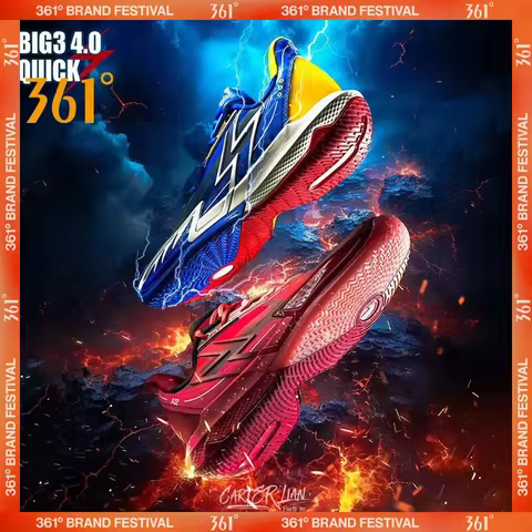 361 Degrees BIG3 4.0 Quick Men's Basketball Sports Shoes Wear-Resistant Non-Slip Mesh Breathable Low