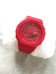 Casio G-Shock GA-2100 紅色 多功能電子手錶