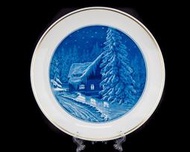 德國麥森Meissen 1957年度聖誕大型瓷盤一級典藏品
