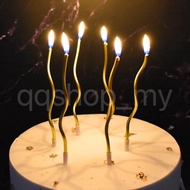 6pcs Curve Spiral Candle Birthday Candle Cake Candle Colorful Candle Birthday Wedding Anniversary Ca