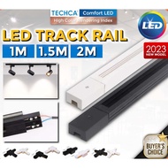 【TRACK RAIL】LED Track Light Rail 1M 1.5M 2M Lampu Track Joint Light L Joint T Joint Cross Joint For 
