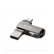 Flash Drive Flashdisk Lexar JumpDrive Dual Drive D400 64GB USB-C USB-A Metal Otg
