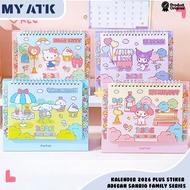 FREE 2026 Sanrio Motif Desk Calendar Sticker 2026 Cute Planner Desk Calendar/