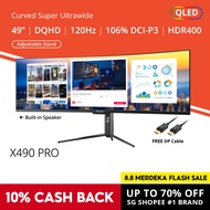 PRISM+ X490 PRO 120Hz Quantum HDR Super UWQHD Curved [5120 x 1440] Adaptive Sync Gaming Monitor