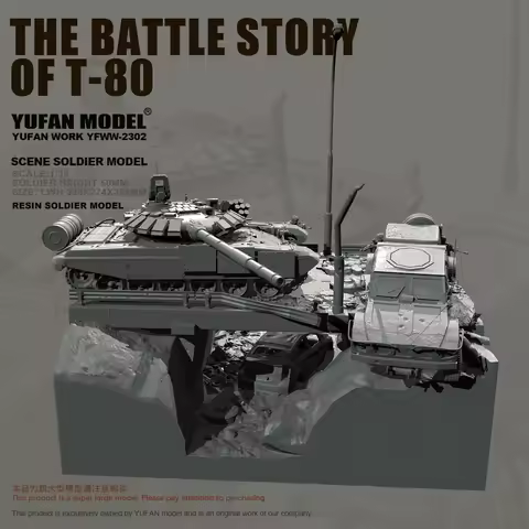 YUFAN Original 1/35 T 80 Story Set Resin Soldier YFWW-2302/3D
