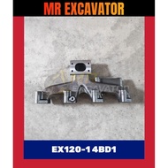 Hitachi EX EX120 EX120-1 4BD1 RHB6 Excavator Turbo Charger Exhaust Manifold Turbocharger