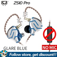 Tai nghe KZ ZS10 PRO 4BA+1DD có bộ phận điều khiển HIFI DJ loại ổ cắm 3.5mm có thể tháo rời chống ồn