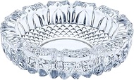 Toyo Sasaki Glass Ashtray, Toledo (Medium), Made in Japan (Sold by Case), Clear, Approx. φ6.3 x 1.9 