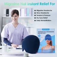 Migraine Headache Relief Cap Full Hat Reusable Gel Ice Pack Hot Cold Therapy Pressure Pain Relief He
