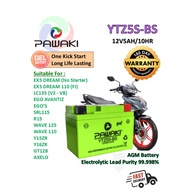 Pawaki Gel Bateri Motor YTZ5S-BS Battery Motorcycle Y15ZR Y16ZR MT15 EX5 EGO LAGENDA LC135 WAVE 100 