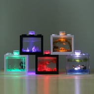 Aquarium Lego Tank Block Fish Tank LED Battery Powered Mini Waterproof LED
