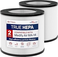 True HEPA + Carbon Filter H13 | Fits Medify Air MA-14 Purifier by LifeSupplyUSA (2-Pack)