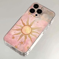 Cute and fun Colorful Moon and Sun Ar phone case for iPhone 17 16 15 14 Pro Max/Plus 13 12 11 XR 6 /
