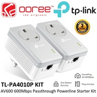 TP-LINK TL-PA4010P KIT AV600 (PASSTHROUGH) / TL-PA7017 KIT AV1000 (GIGABIT) POWERLINE STARTER KIT WI