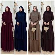 gamis abaya set arima safera syari Jersey series by avrilia ergeha