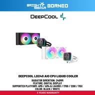 DEEPCOOL Ld240 AIO CPU Liquid Cooler - Black / White