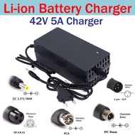 42V 5A Lithium battery Charger AC 110-220V DC5.5*2.1mm for 10S 36V Electric bike M365 Scooter Li-ion battery pack fast Charger 7ID3 IM9X