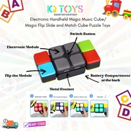 [IQ TOYS] Electronic Handheld Magic Music Cube / Magic Flip Slide and Match Cube Puzzle Toys