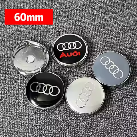 4PCS 60mm modified wheel hub cover tire center logo For Audi A1 A2 A3 8V 8P 8L A4 B5 B6 B7 B8 A5 A6 