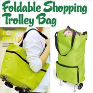 ️ Ashika ️ TROLLEY Folding SHOPPING BAG FOLDABLE SHOPPING TROLLEY BAG