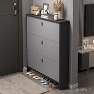 LP-6 SG🥭QM Italian-Style Light Luxury Ultra-Thin Tilting-Style Shoe Cabinet Home Entrance Small Apartment Simple Modern