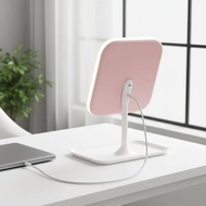 KI LED Desktop Makeup Mirror 3 Color Lighting Touch Control Dimmable Vanity Mirror for Women Bedroom