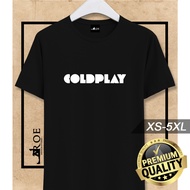 Baju Tshirt Coldplay Rock Music + Plus Size