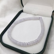 冰種紫羅蘭 算盤珠翡翠手串 手珠 珠串 | 天然緬甸玉A貨翡翠