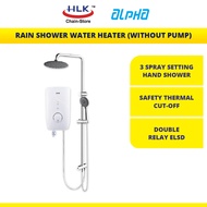 ALPHA Rain Shower Water Heater (Without Pump) F7-E(RAIN)(PW)