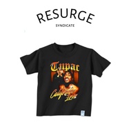 KATUN HITAM TUPAC 2PAC ALL EYEZ ON ME CALIFORNIA LOVE children's t-shirt aged 1 - 12 years black/bla