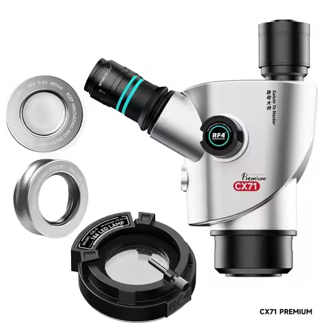 RF4 Clear View Longer Viewing Time RF-CX71P Microscope With Red Film Anti-glare Coating,Dual Anti-Fa