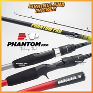 EXP Phantom Pro Fishing Rod | Carbon Fiber Medium Light Heavy Fishing Rod Joran Pancing Casting