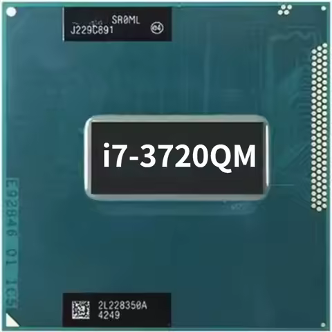 i7-3720QM SR0ML 2.6GHz 4 Core 8 Thread 6M 45W i7 3720QM Computer CPU Processor Server Socket G2 / rP
