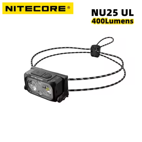 NITECORE NU25 UL Headlamp Dual beam USB-C rechargeable 400Lumens Headlight Spotlight Floodlight Ligh