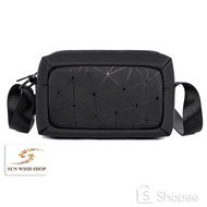SUNWISH No.60325 2024 New Elegant Men Portable Rhomboid PU Leather Men Chest Bag Waist Bag Korean Tr